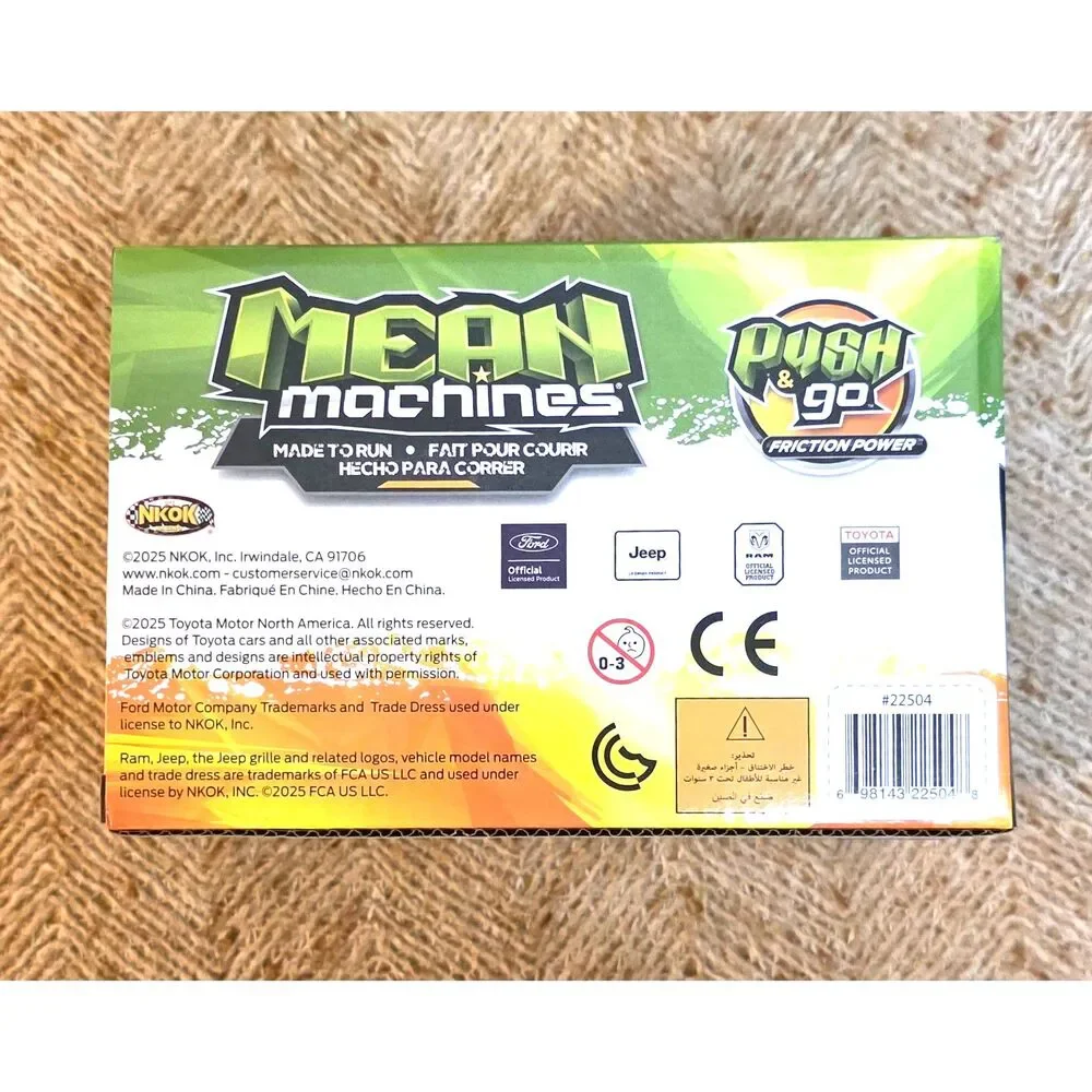 Mean Machines Ram 2500 Power Wagon 4x4 Push N' Go Toy Monster Truck New